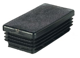 Tapa P.E. Negra Rectangular